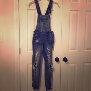 Denim overalls